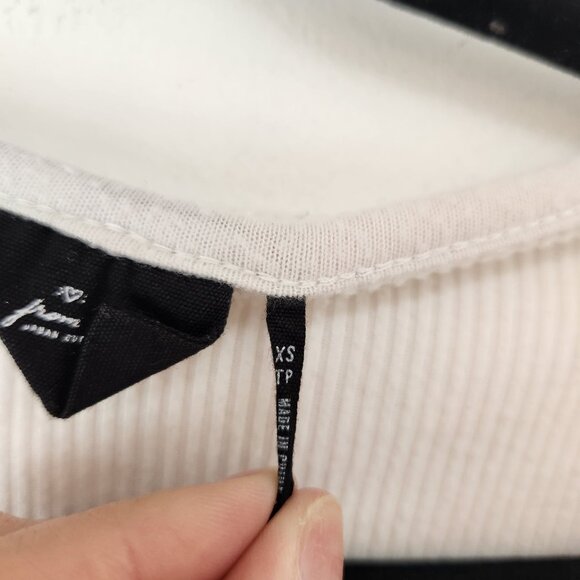 BUNDLE (2) Urban Outfitters Out From Under Cozy Thermal Shirts Black White XS - Picture 6 of 16